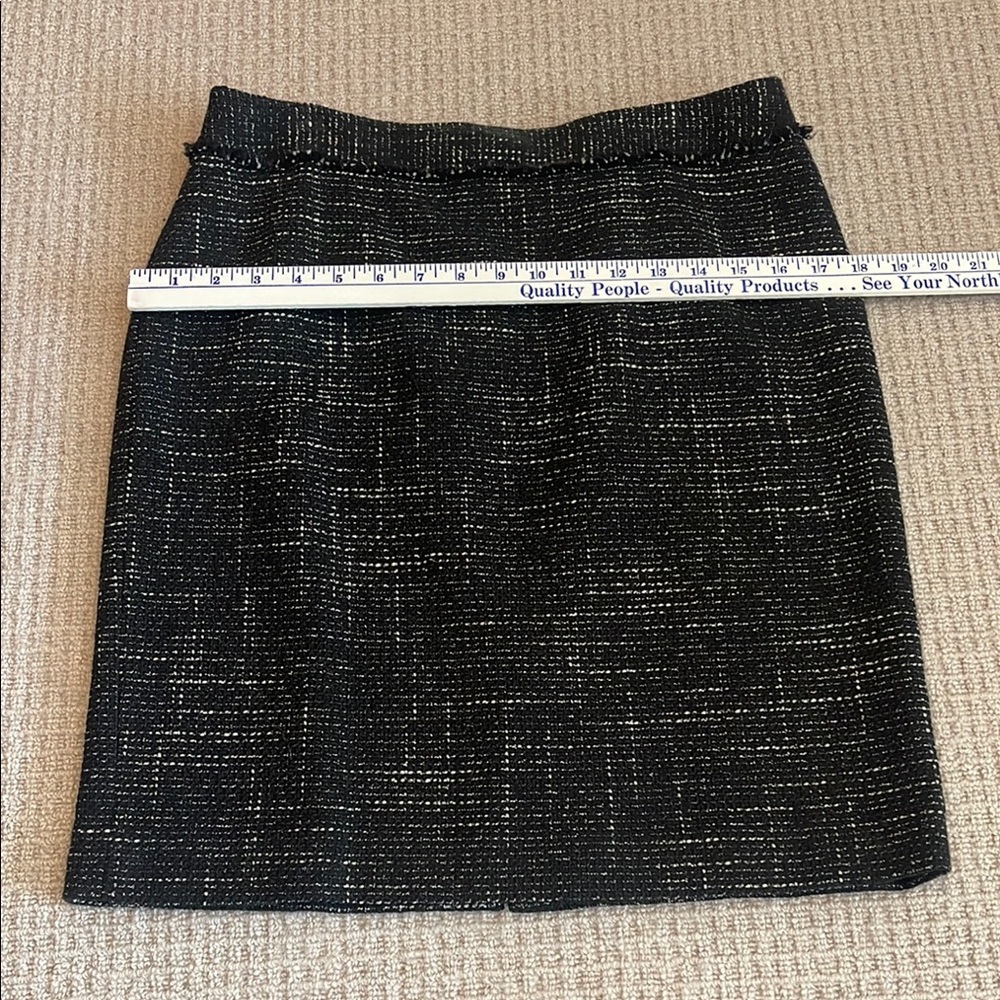 Ann Taylor Black Tweed Skirt